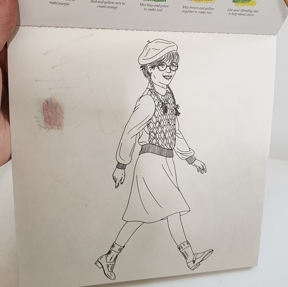 American Girl Molly Art Studio Illustration Coloring Book - Picture 6 of 8
